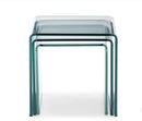Tavolino in Vetro Modulabile Nest Trasparente 