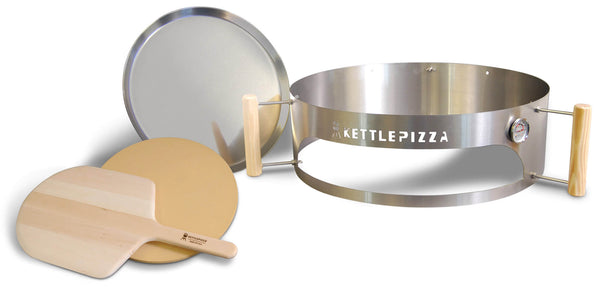 online Pizza-Kit für Holzkohlegrill Ø57 cm aus Stahl Vannini Kettle Pizza Deluxe