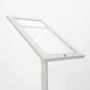 Espositore a Leggio con Piantana 29x47,7x2,3 cm in Alluminio Porta Menù Silver