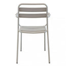 Sedia Bristol Impilabile 51x52x81 h cm in Acciaio Tortora