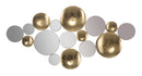 Pannello Oro Specchio Glam 118x2,5x60 cm in Ferro Oro