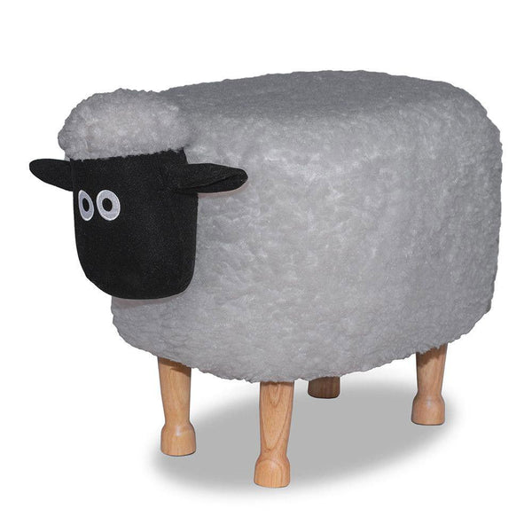Hocker Pouf Fußstütze für Kinder 63x36x42 cm Grey Sheep Divina Home prezzo