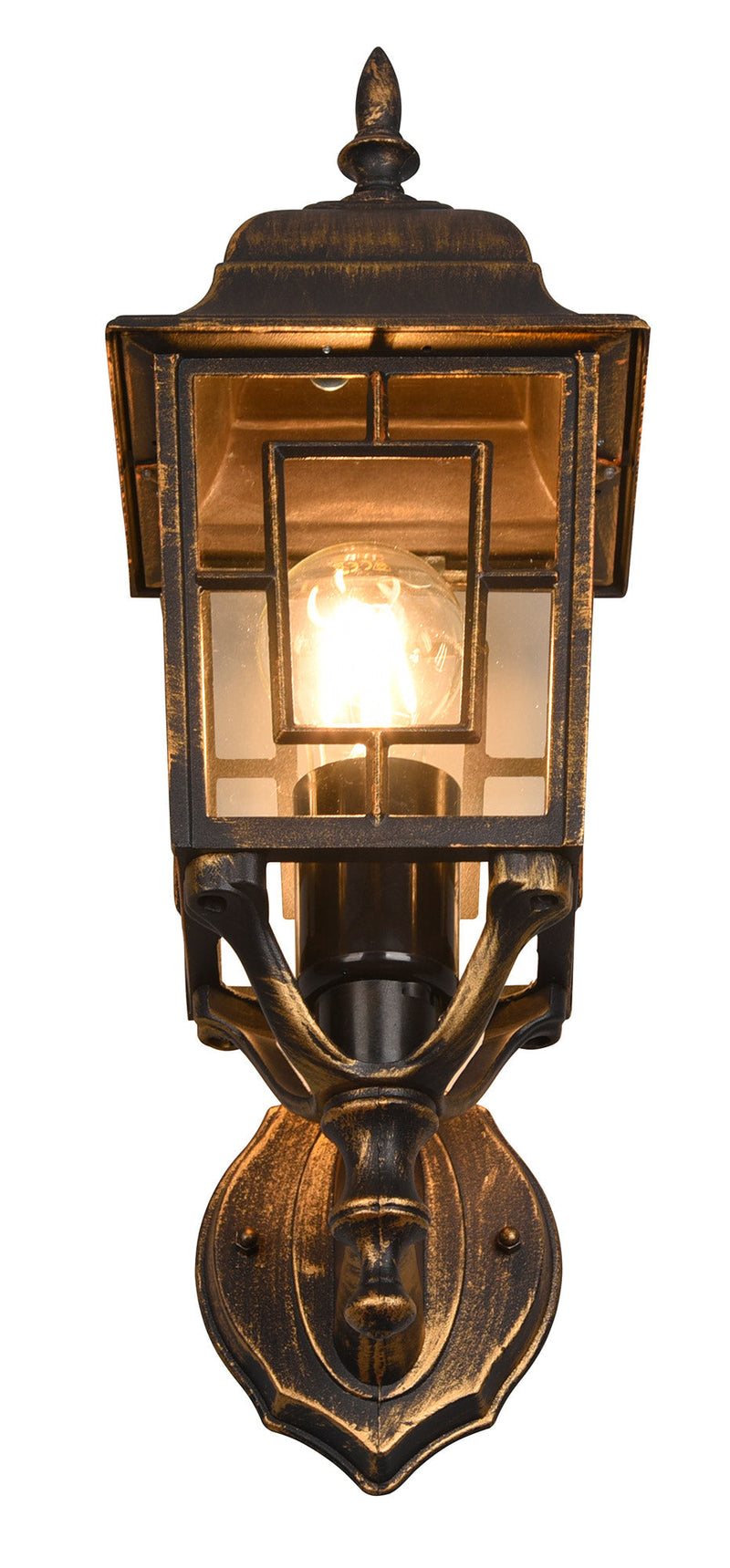 Applique da Esterno Attacco E27 in Alluminio Ruggine 