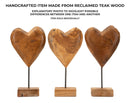 Scultura Dobu 20x12x37 cm in Teak Riciclato         