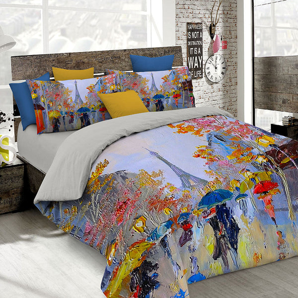 prezzo Bettbezug mit Aufdruck auf der Doppeltasche und den Kissenbezügen