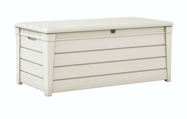 Baule da Esterno Keter Brightwood 145x69,7x60,3 cm in Resina Bianco acquista