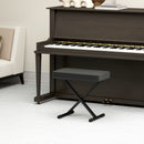 Sgabello per Pianoforte Pieghevole e Regolabile 60x32x53-63 cm in Pelle PU Nero   