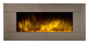 Camino Elettrico da Parete Effetto Fiamma 2000W CheminArte Pure Inox XXL