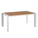 Tavolo da Giardino in Polywood 160x90H77cm Adila Noce