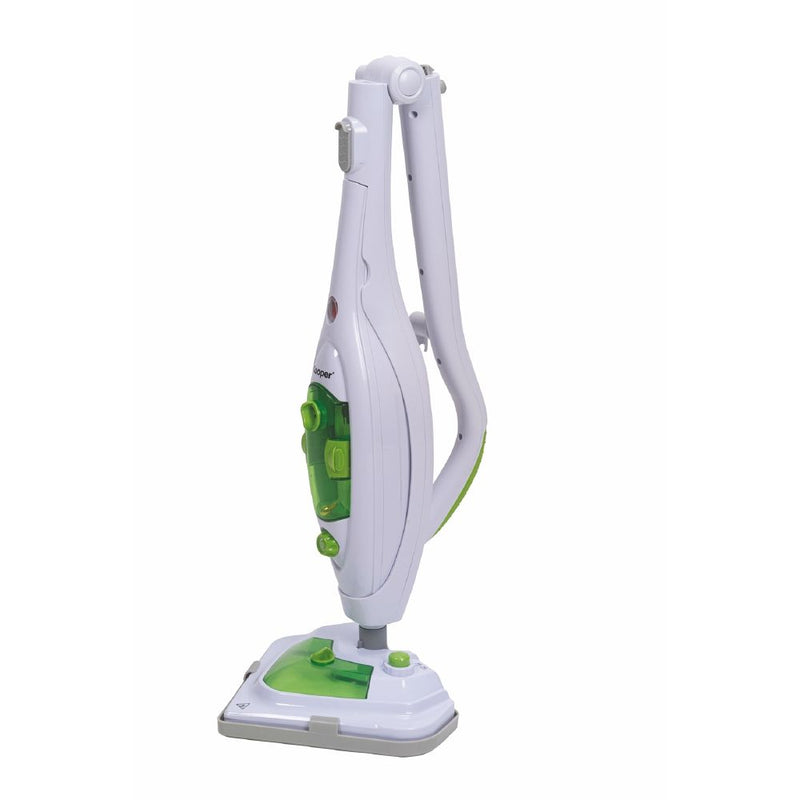 Scopa a Vapore Elettrica Lavapavimenti 10 in 1 1300W Kooper Vaporbella Elite Bianca e Verde