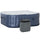 Aufblasbarer beheizter Outdoor-Whirlpool 180 x 180 x 68 cm 930 Liter Dunkelblau