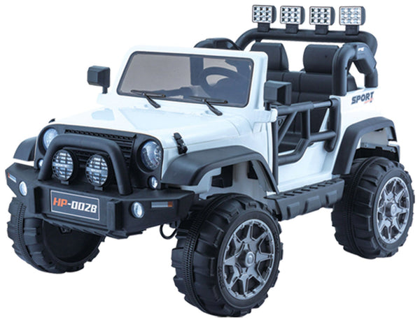 acquista Elektroauto für Kinder 12V 2 Sitze Kidfun Offroad Weiß
