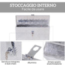 Cassetta Portautensili da 2 kg 50x15,5x20,5 cm con Chiusura a Chiave In Alluminio   