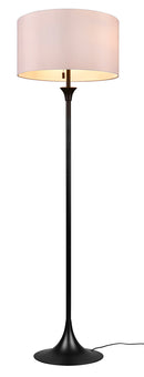 Piantana da Interno Attacco E27 in Metallo Nero Opaco