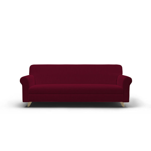 sconto Stretch-Sofabezug aus Polyester Iris Bordeaux Verschiedene Größen