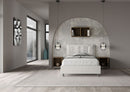 Letto 1 Piazza E Mezzo Imbottito in Similpelle Annalisa Large Bianco Varie Misure