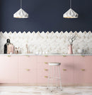 Sgabello Bar Rakel Bianco in Legno