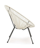 Poltrona Parker Bianco in Fibra Sintetica