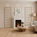 Camino a Bioetanolo da Terra Donatello 81x30x86 cm in MDF Bianco