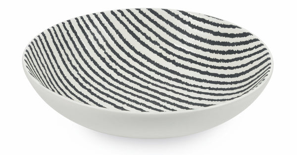 prezzo Set mit 6 Salatschüsseln aus Porzellan Ø24x7 cm Villa d'Este Home Tivoli Timbuktu Stripes