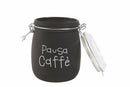 Barattolo Caffè con Scritta Ø10,8x17,3 cm in Vetro con Chiusura in Metallo VdE Tivoli 1996