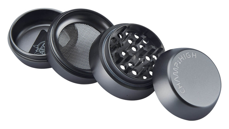 Grinder Ø40 mm 4 Livelli per Spezie Erbe e Tabacco Argento