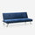 Clic Clac Schlafsofa 171 x 75 x 73 cm in blauem Stoff
