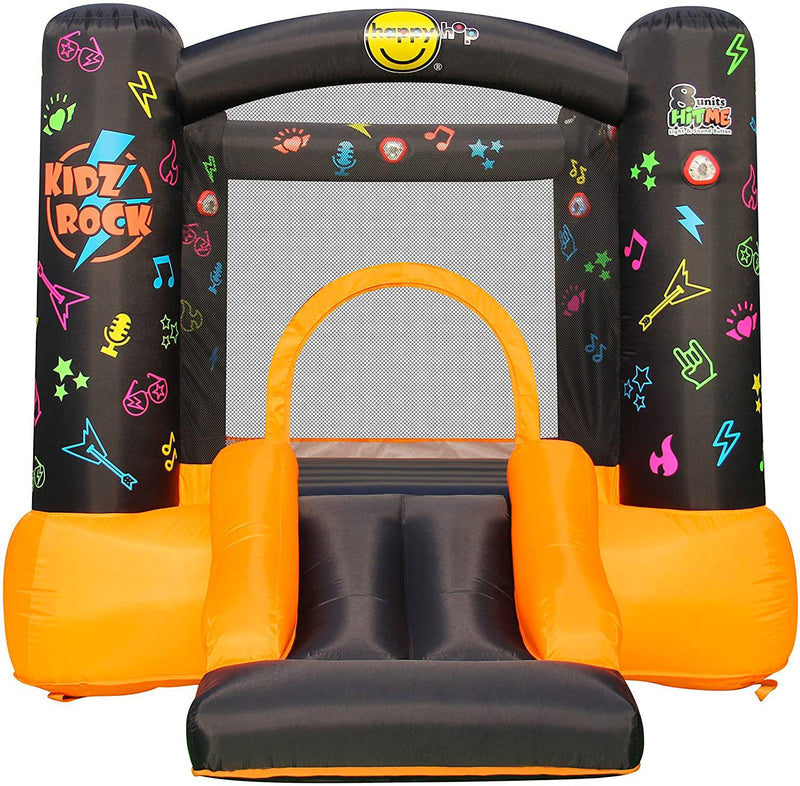 Castello Giostra Gonfiabile Interattivo Kidz Rock con Pompa Happy Hop