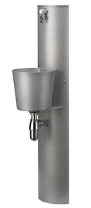 Fontana a Parete da Giardino con Rubinetto e Secchio Belfer 42/PRT Alluminio