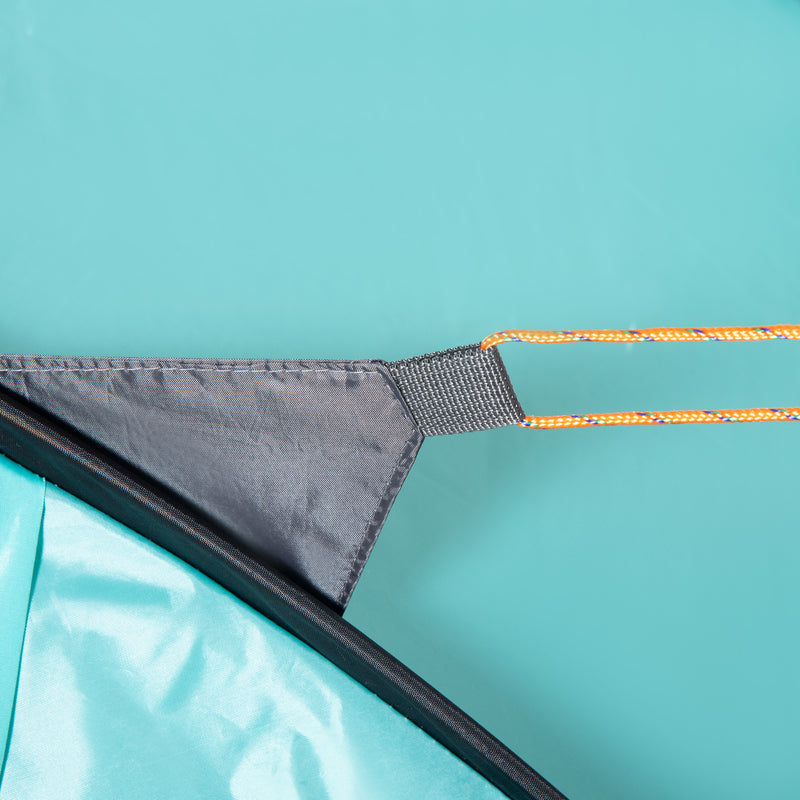 Tenda da Campeggio 3 Persone a Cupola Pop-Up Automatica a Igloo 286x209x122 cm in Poliestere Azzurro