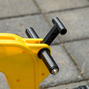 Trattore Ruspa a Pedali per Bambini 163x42x71 cm con Rimorchio Giallo