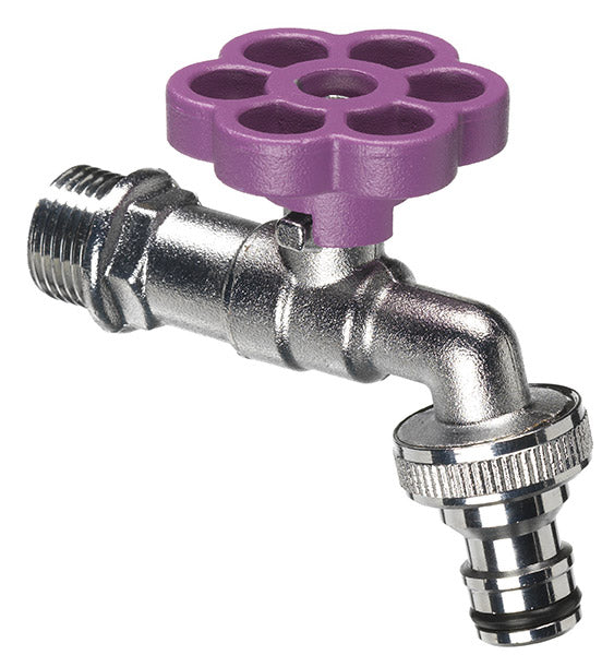 prezzo Rubinetto a Sfera per Fontana da Giardino con Fiore Colorato Belfer RUB/029 Viola
