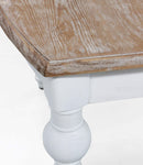 Tavolo Cross Round Allungabile 150/190x100x76 cm  in Legno Bianco