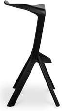 Sgabello da Bar Casa Cucina in Polipropilene Vandi Nero