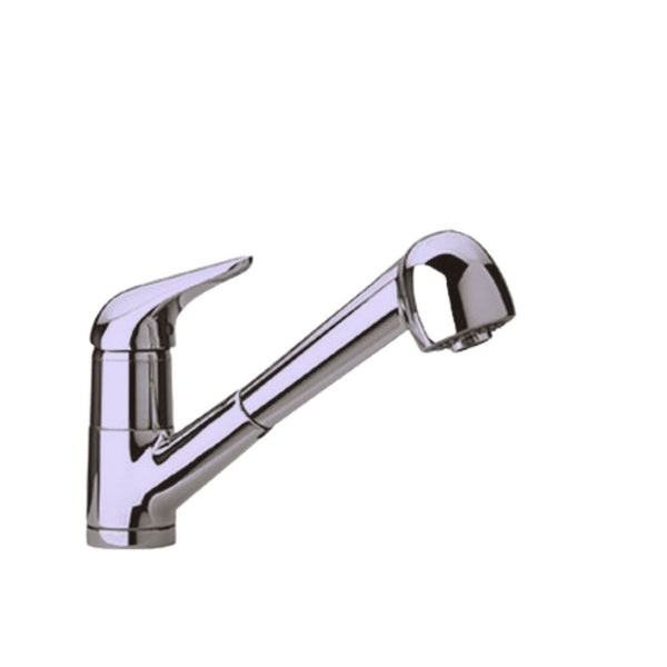 Rubinetto Cucina Miscelatore Monocomando Doccetta Estraibile in Ottone Paini Satinato acquista