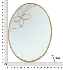Specchio Oro Butterfly Line 66x3x90 cm in Ferro e MDF Oro