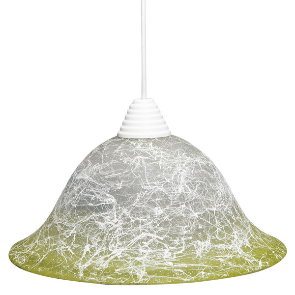 Aufhängung D30 1xE27 Weißer Rahmen Grün Filament Glas E-Energy Iole sconto
