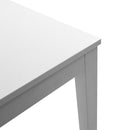 Tavolo Allungabile 130/170x80x75 cm in Melamina Bianco