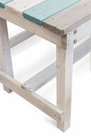 Set Birreria da Giardino Tavolo e 2 Panche in Legno Soriani Bianco