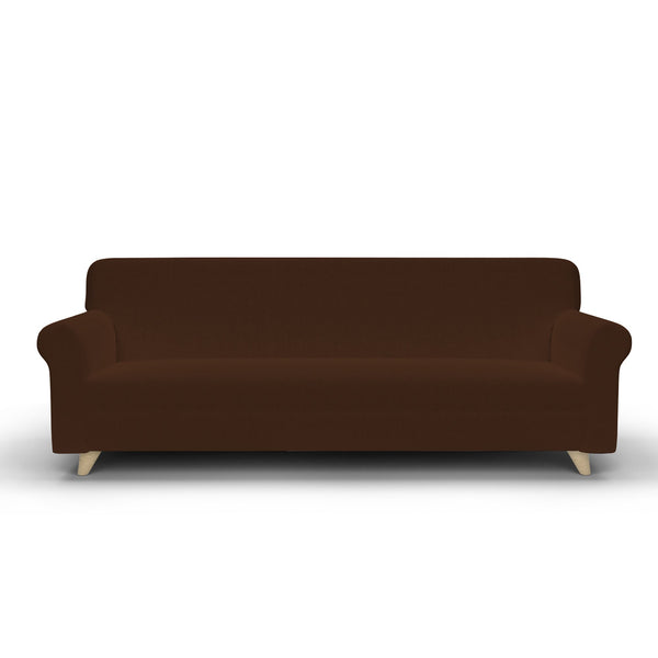 sconto Bezug für 1-, 2- und 3-Sitzer-Stretchsofa aus braunem Stoff