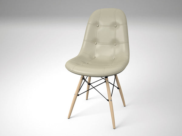 online Set mit 4 weichen PU-Stühlen 82 x 47 x 52 cm TFT-Stuhl Taupe