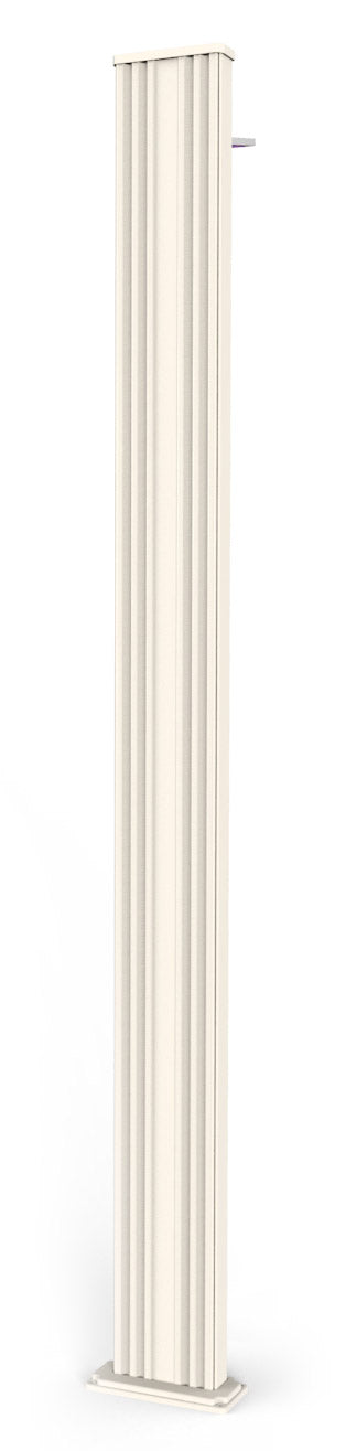 Doccia Solare da Esterno Giardino 30L Miscelatore e Lavapiedi Arkema Spring S Bianco Crema