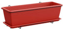 Vaso 50x17x14,5 cm in Polipropilene con Supporto Kit Cassetta Mare 50 Scarlet