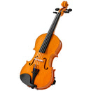 Violino 4/4 per Principianti e Adulti con Custodia Arco Spalliera e Pece Manico e Testa in Acero Marrone      