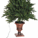 Albero di Natale Artificiale 120 cm 80 Led Verde 