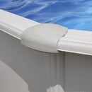 Piscina Ovale Fuori Terra 610x375xh132 cm in Acciaio e PVC Gre Atlantis