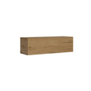 Mobile Pensile TV con Anta a Ribalta e Foro Passacavi 133,6x40x39,5 cm Quercia Naturale