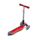 Monopattino 3 ruote Telescopico e Ripiegabile Max 50Kg Globber Elite Rosso