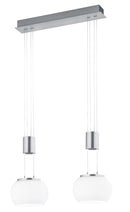 Lampada a Sospensione da Interno a LED in Alluminio Nichel Satinato 