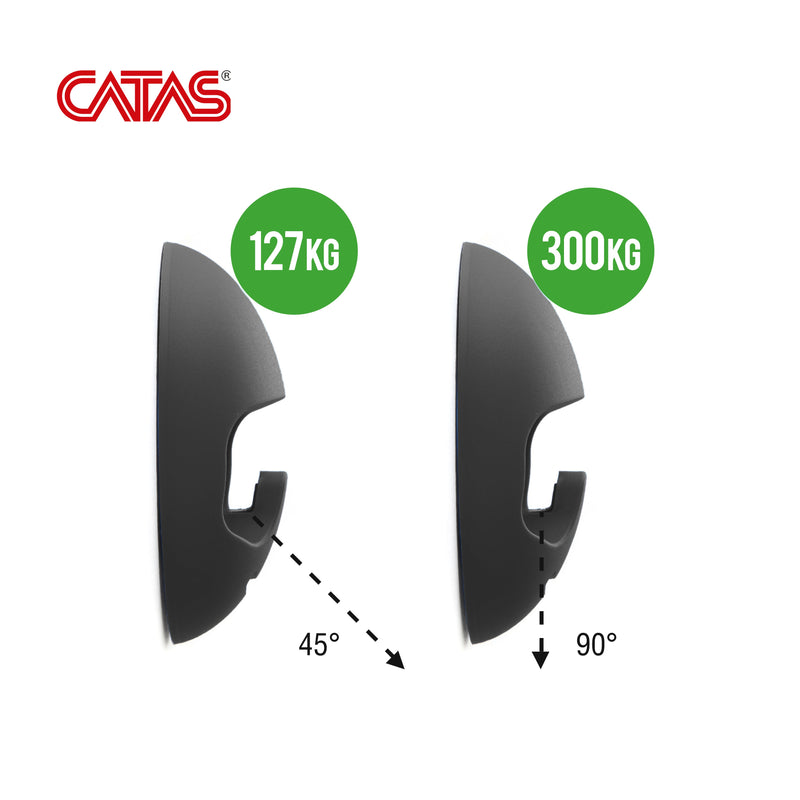 Appendiabiti da Parete Napier Imballo 1 Pezzo Verniciato Nero Tecnoplastica Emuca